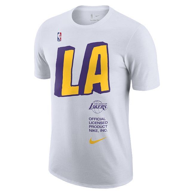 Los Angeles Lakers Men's Nike NBA T-Shirt - White