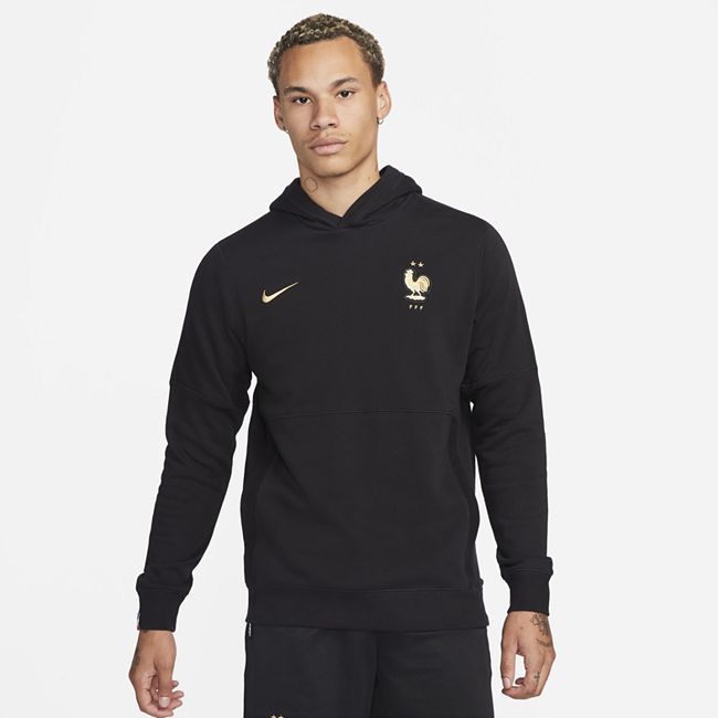 FFF Men's French Terry Football Hoodie - Black