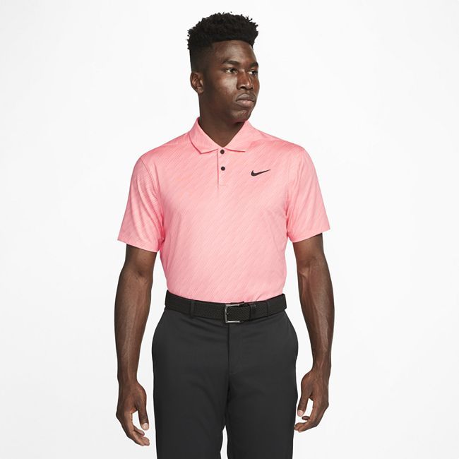 Dri-FIT Vapor Men's Striped Golf Polo - Pink