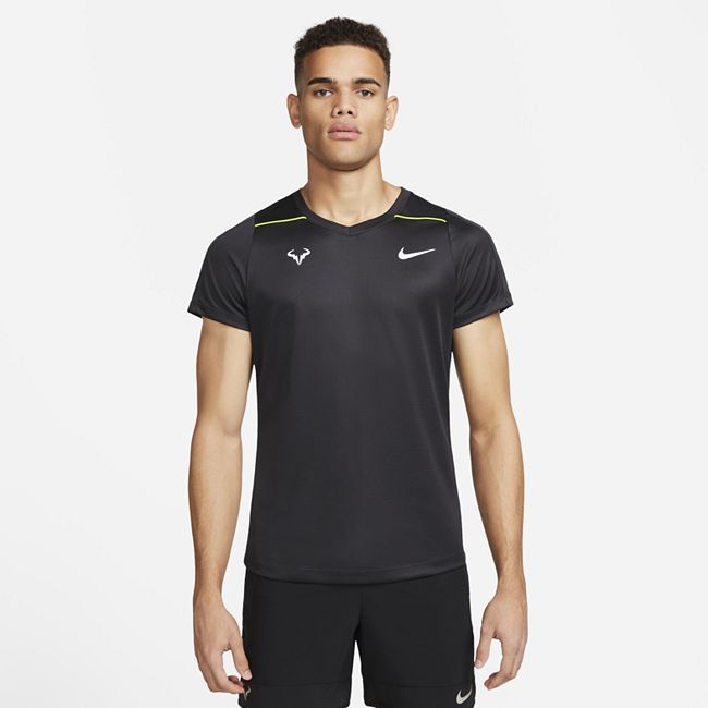NikeCourt Dri-FIT Rafa Challenger Men's Short-Sleeve Tennis Top - Black
