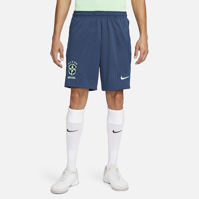 Brazil Strike Men's Nike Dri-FIT Knit Football Shorts - Blue