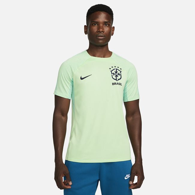 Brazil Strike Men's Nike Dri-FIT Short-Sleeve Football Top - Green