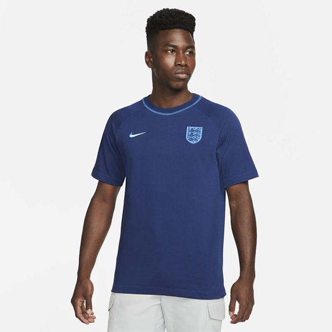England Men's Nike Football Top - Blue