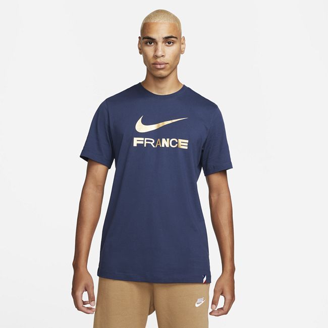 France Swoosh Men's Nike T-Shirt - Blue