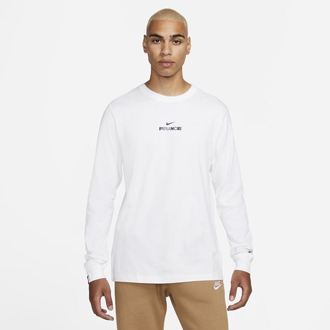 France Men's Nike Long-Sleeve Ignite T-Shirt - White