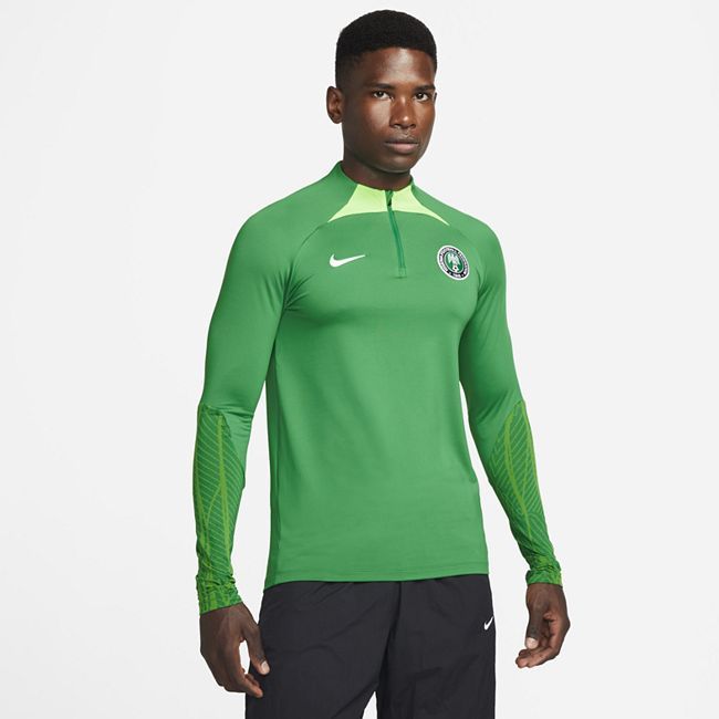 Nigeria Strike Men's Nike Dri-FIT Knit Football Drill Top - Green