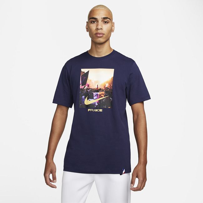 France Men's Graphic T-Shirt - Blue