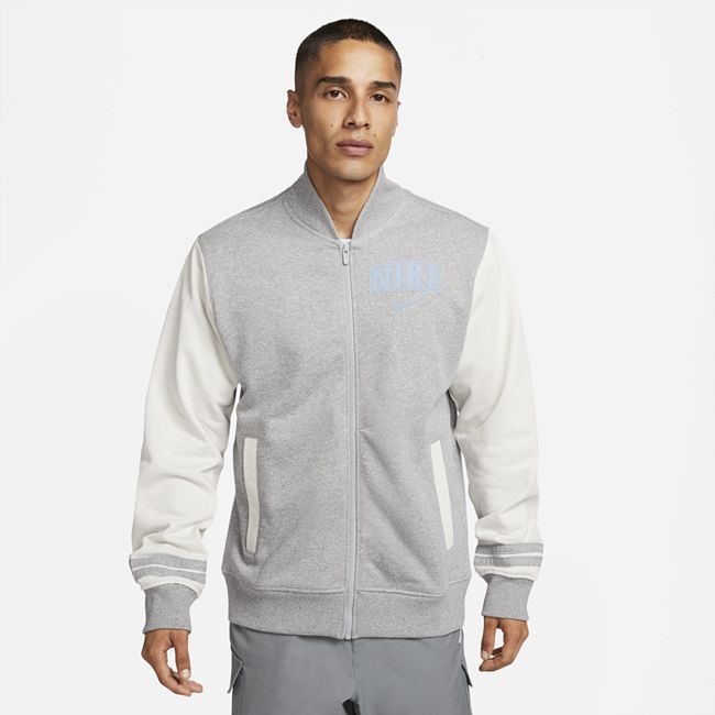 Sportswear Men's Fleece Varsity Jacket - Grey