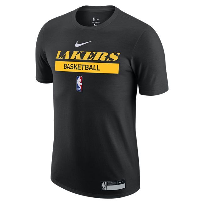 Los Angeles Lakers Men's Nike Dri-FIT NBA Practice T-Shirt - Black