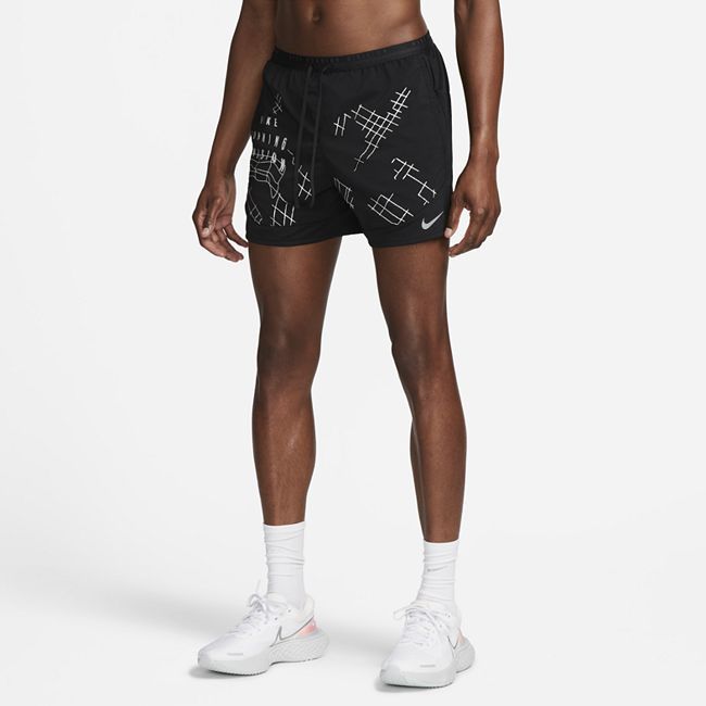 Dri-FIT Stride Run Division Men's 13cm (approx.) Brief-Lined Running Shorts - Black