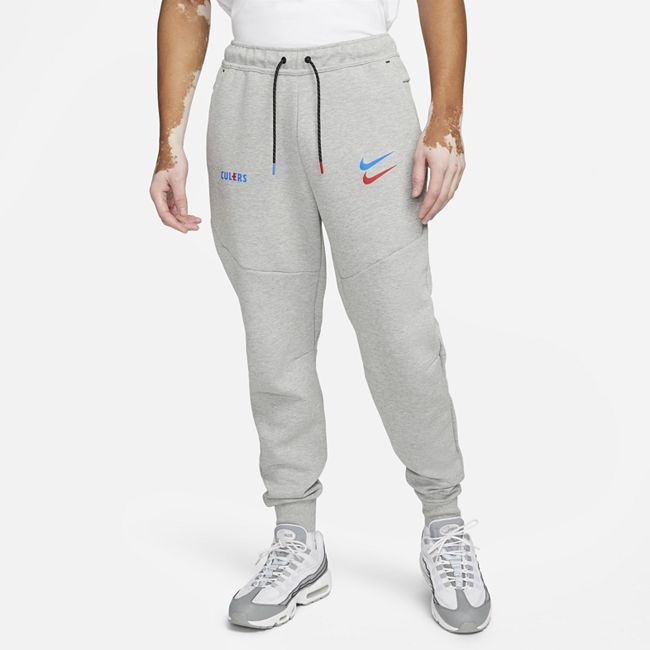 F.C. Barcelona Tech Fleece Men's Joggers - Grey