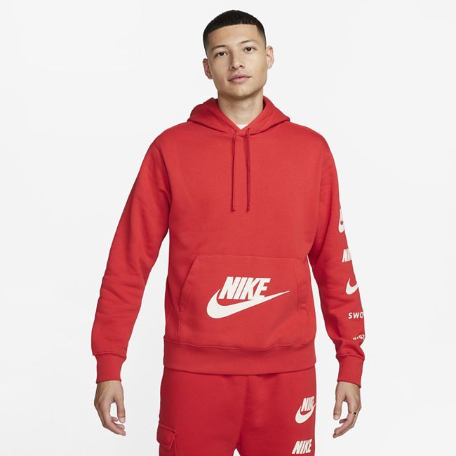 Sportswear Standard Issue Men's Fleece Pullover Hoodie - Red