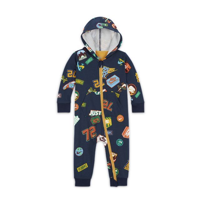 Baby (3–6M) Great Outdoors Hooded Overalls - Blue
