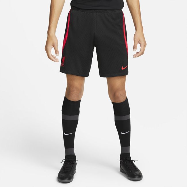 Liverpool F.C. Strike Men's Nike Dri-FIT Knit Football Shorts - Black