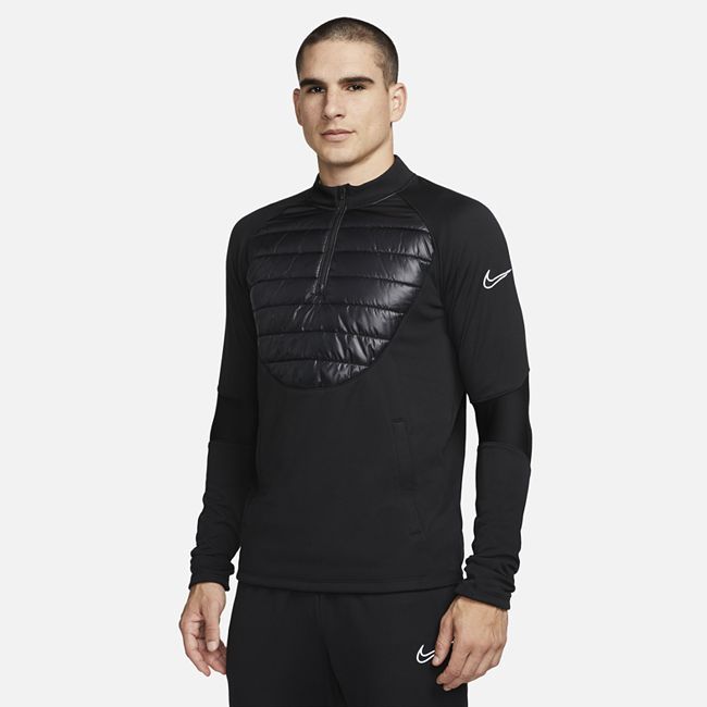Therma-FIT Academy Winter Warrior Men's Football Drill Top - Black