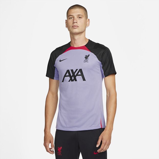 Liverpool F.C. Strike Men's Nike Dri-FIT Short-Sleeve Football Top - Purple