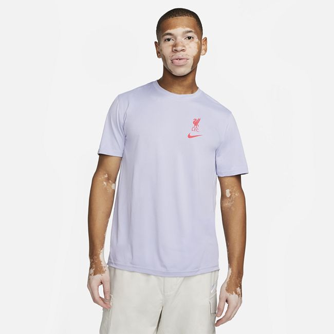 Liverpool F.C. Legend Voice Away Men's Nike Dri-FIT Football T-Shirt - Purple
