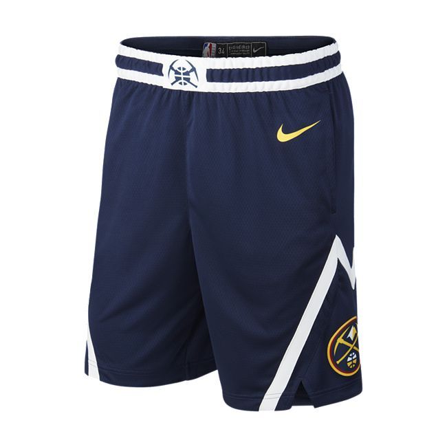 Denver Nuggets Icon Edition Men's Nike NBA Swingman Shorts - Blue
