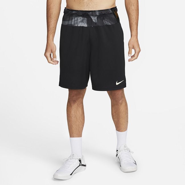 Dri-FIT Men's Knit Camo Training Shorts - Black