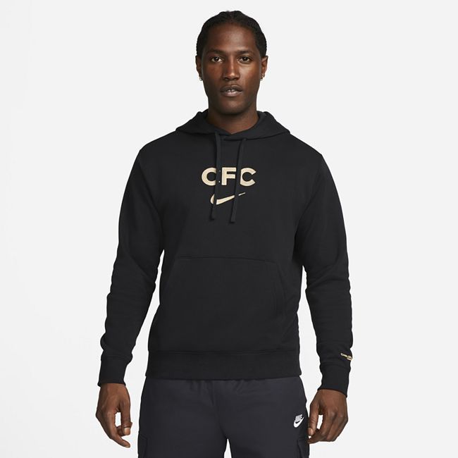 Chelsea F.C. Club Fleece Men's Pullover Hoodie - Black