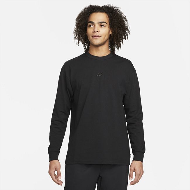 Sportswear Premium Essentials Men's Long-Sleeve T-Shirt - Black