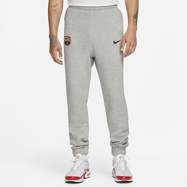 FC Barcelona Men's Fleece Football Pants - Grey