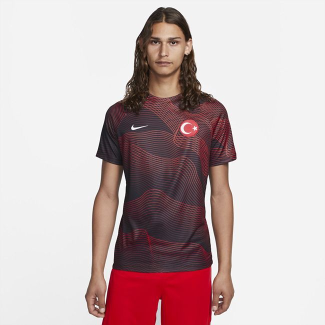 Türkiye Men's Nike Dri-FIT Pre-Match Football Top - Red