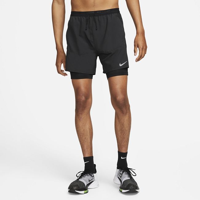Dri-FIT Stride Men's 18cm (approx.) Lined Running Shorts - Black