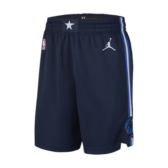 Mavericks Statement Edition 2020 Men's Jordan NBA Swingman Shorts - Blue