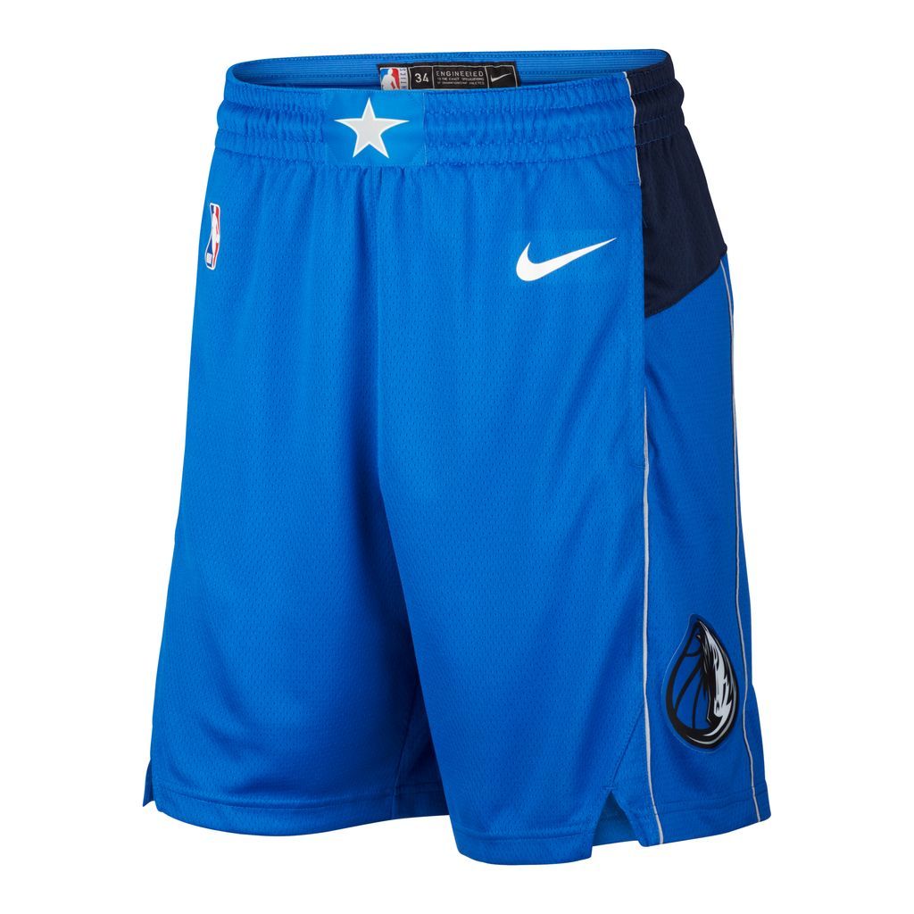 Dallas Mavericks Icon Edition Men's Nike NBA Swingman Shorts - Blue - Polyester