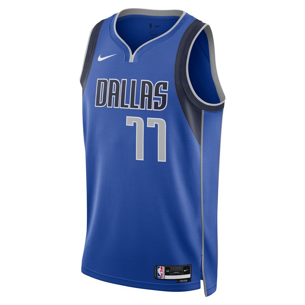 Dallas Mavericks Icon Edition 2022/23 Men's Nike Dri-FIT NBA Swingman Jersey - Blue - Polyester