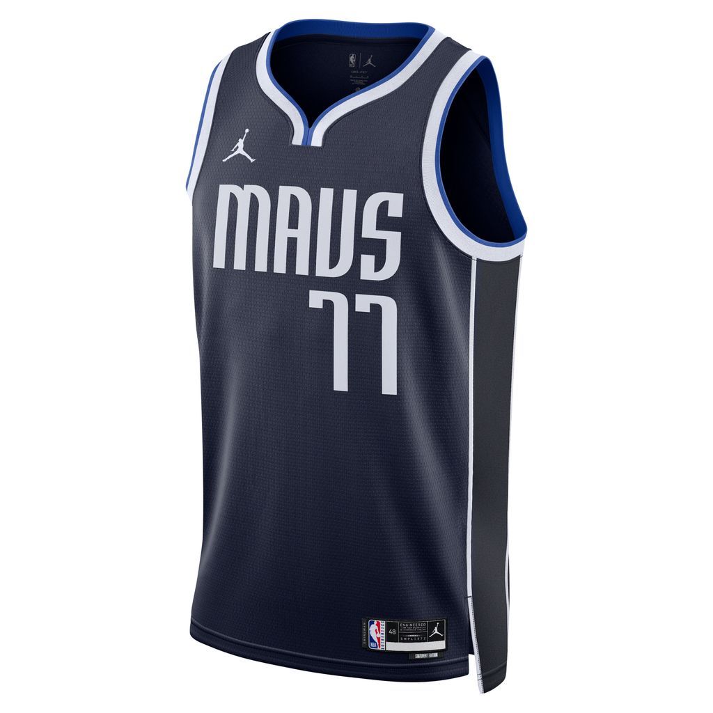 Dallas Mavericks Statement Edition Men's Jordan Dri-FIT NBA Swingman Jersey - Blue - Polyester