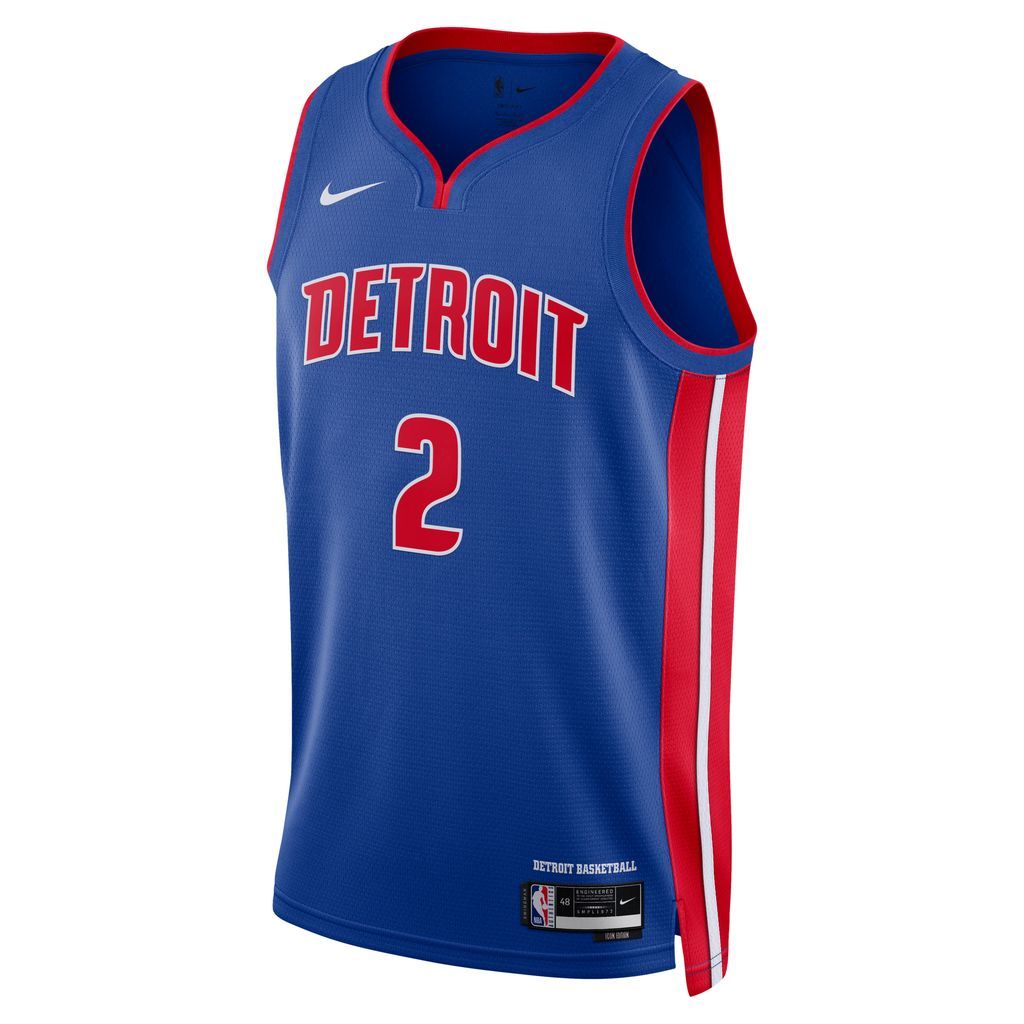 Detroit Pistons Icon Edition 2022/23 Men's Nike Dri-FIT NBA Swingman Jersey - Blue - Polyester