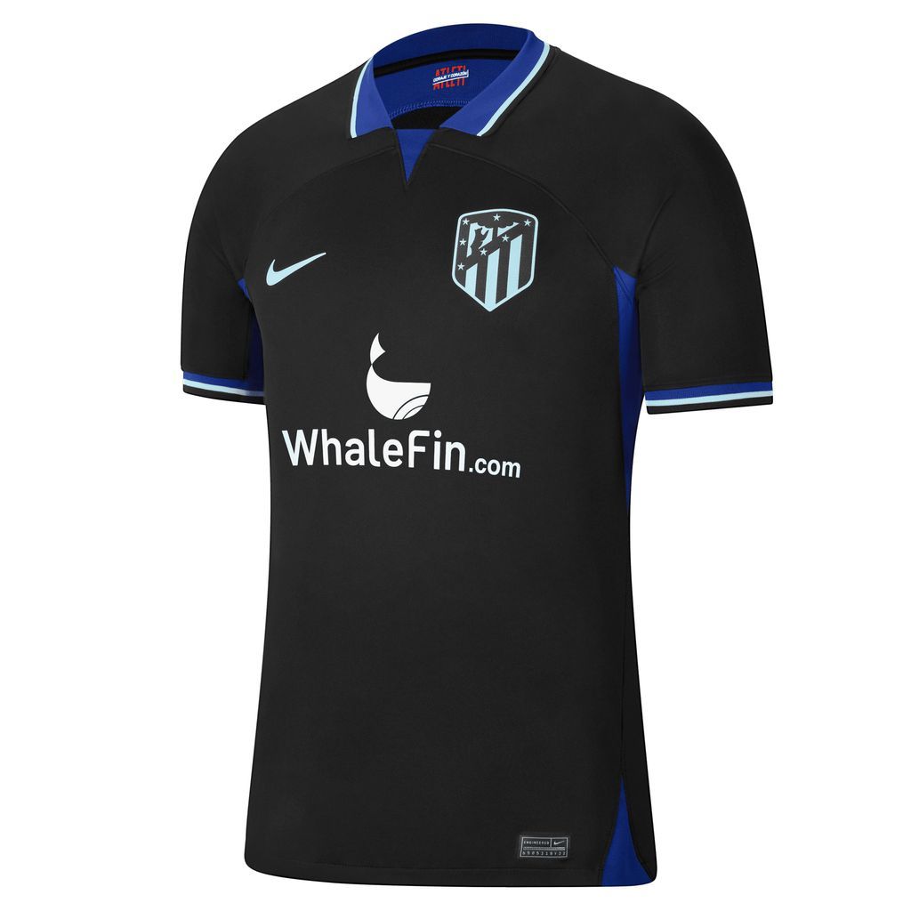 Atlético Madrid 2022/23 Stadium Away Men's Nike Dri-FIT Football Shirt - Black - Polyester