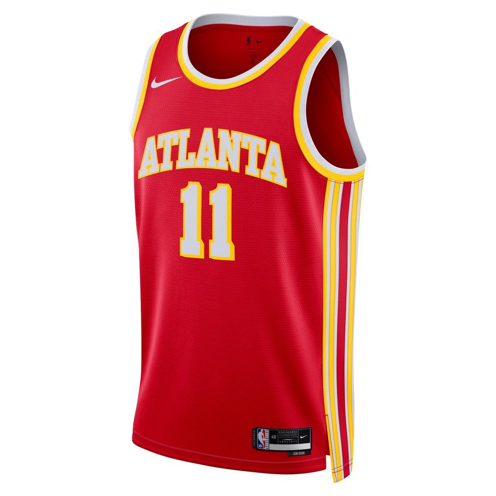 Atlanta Hawks Icon Edition 2022/23 Men's Nike Dri-FIT NBA Swingman Jersey - Red - Polyester
