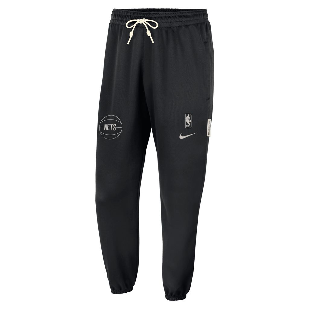 Brooklyn Nets Standard Issue Men's Nike Dri-FIT NBA Trousers - Black - Polyester