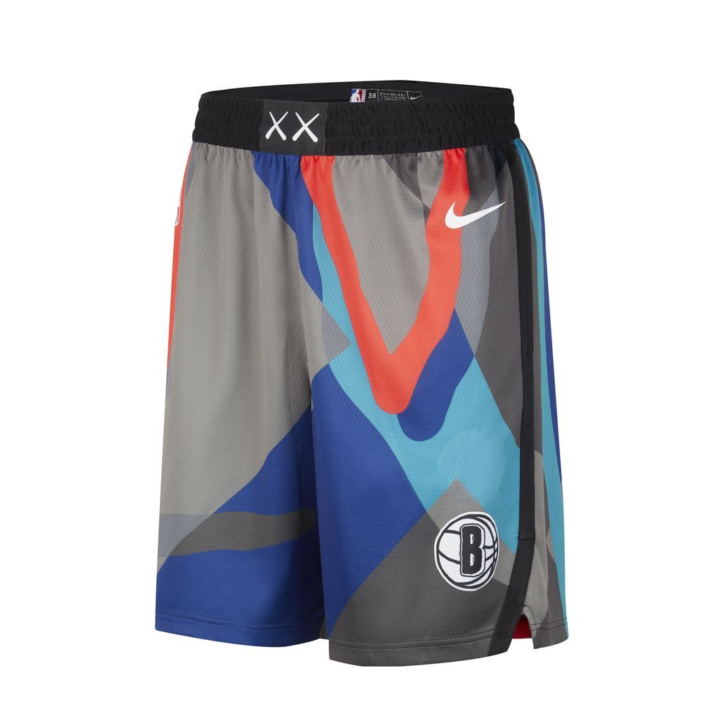 Brooklyn Nets 2023/24 City Edition Men's Nike Dri-FIT NBA Swingman Shorts - Black - Polyester