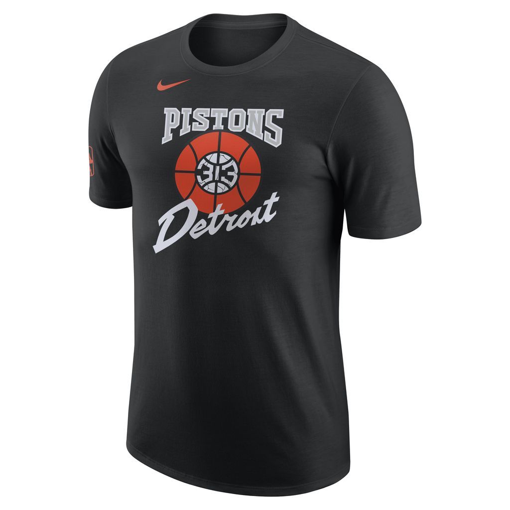 Detroit Pistons City Edition Men's Nike NBA T-Shirt - Black - Cotton