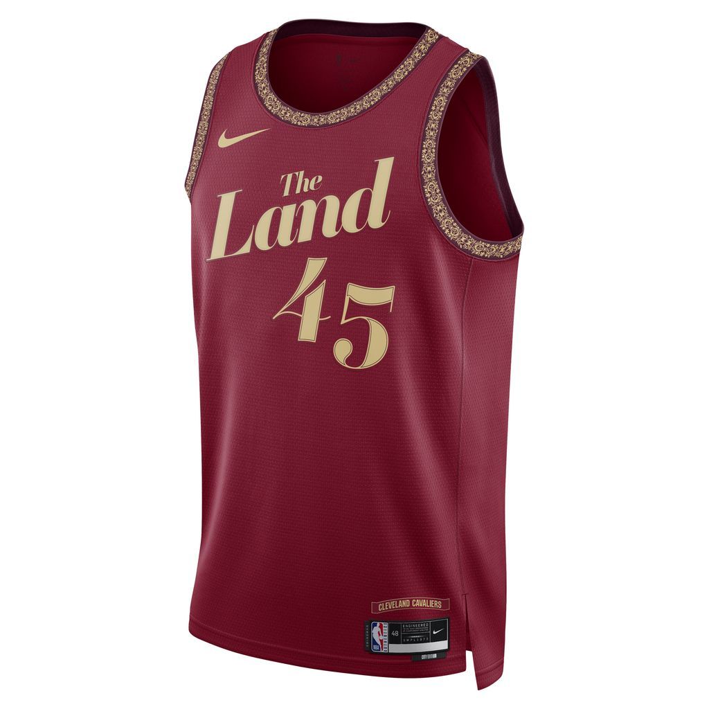 Donovan Mitchell Cleveland Cavaliers City Edition 2023/24 Men's Nike Dri-FIT NBA Swingman Jersey - Red - Polyester
