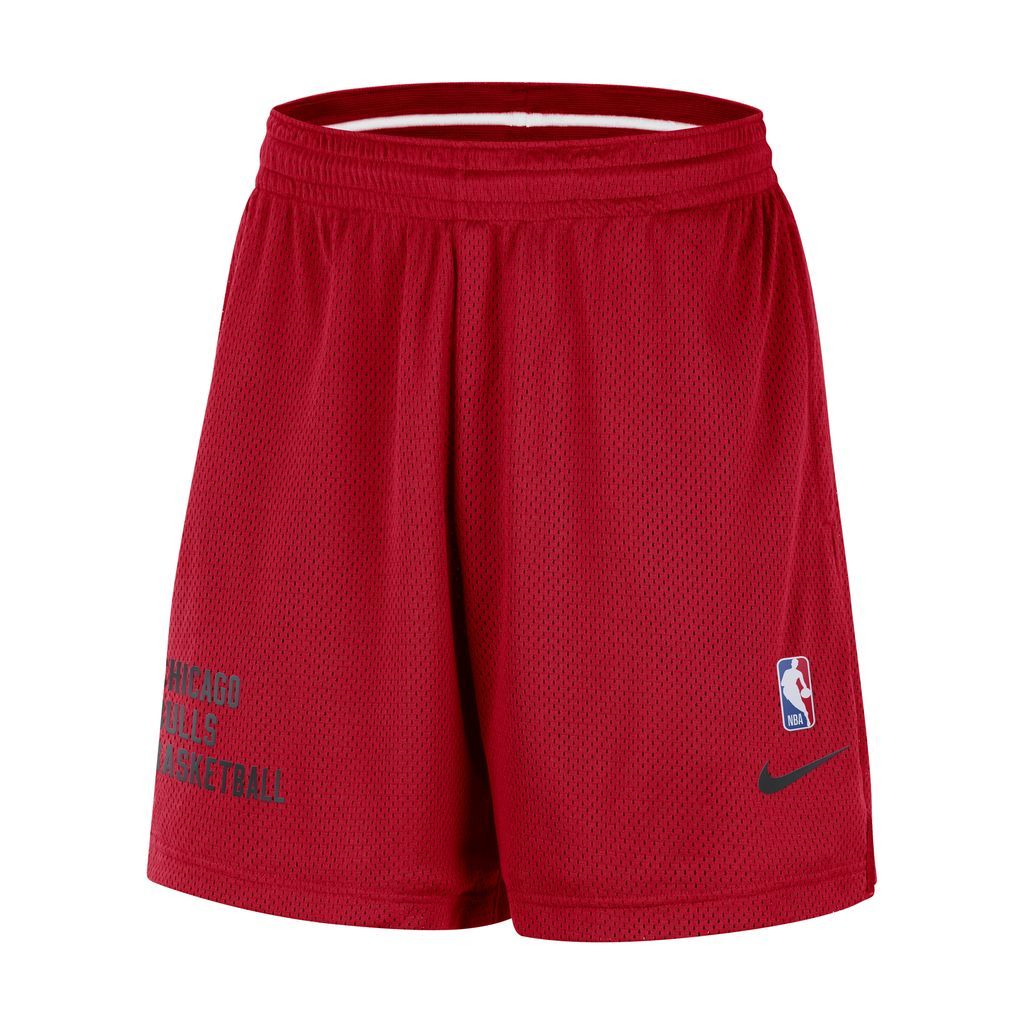 Chicago Bulls Men's Nike NBA Mesh Shorts - Red - Polyester