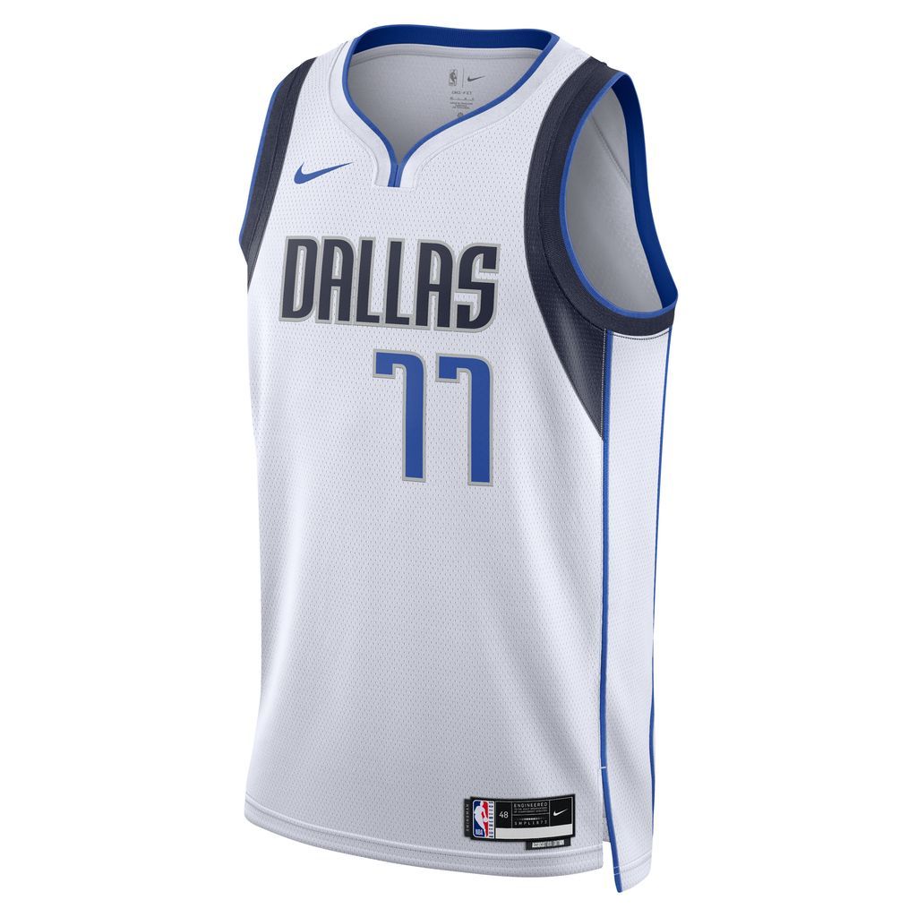 Dallas Mavericks Association Edition 2022/23 Men's Nike Dri-FIT NBA Swingman Jersey - White - Polyester