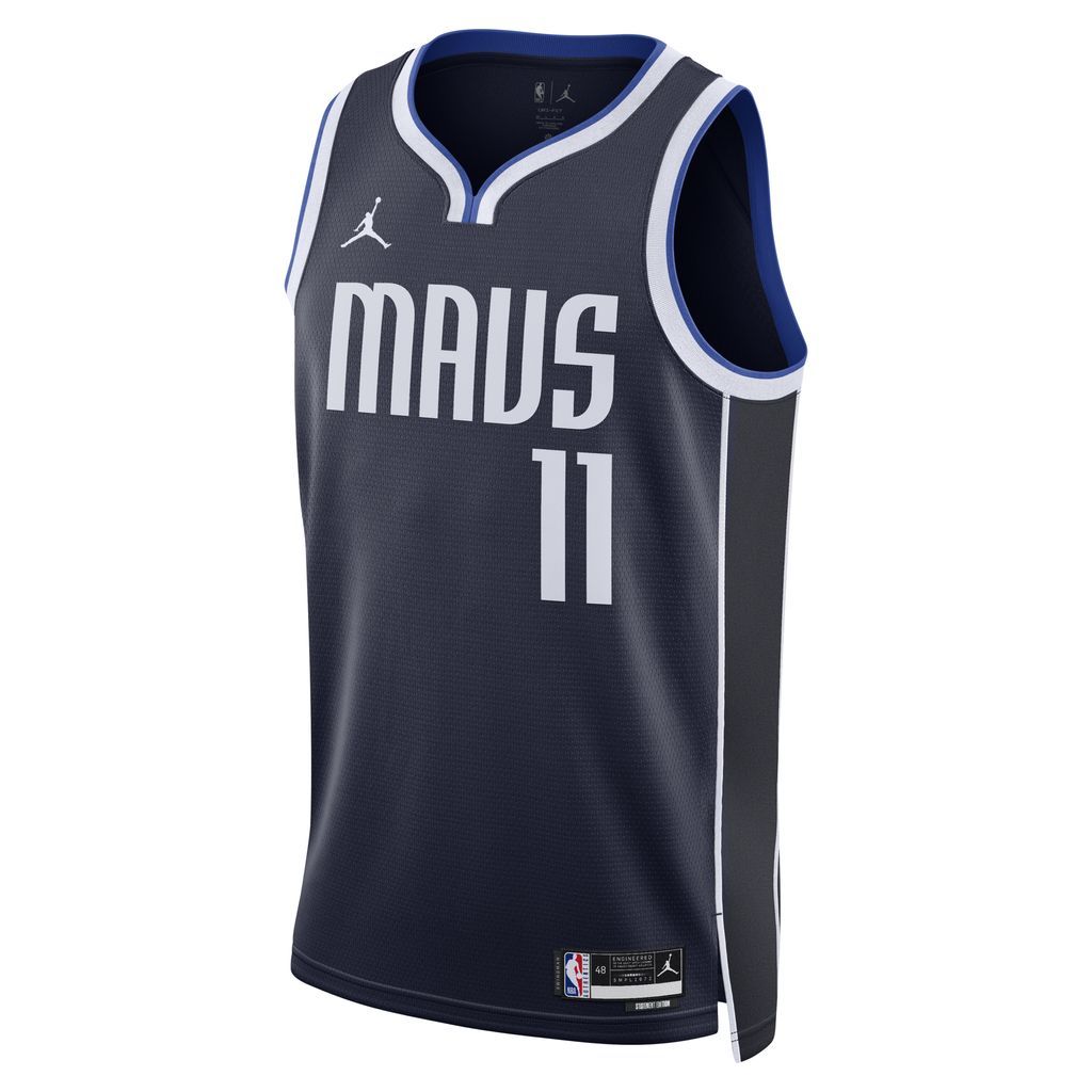 Dallas Mavericks Statement Edition Men's Jordan Dri-FIT NBA Swingman Jersey - Blue - Polyester