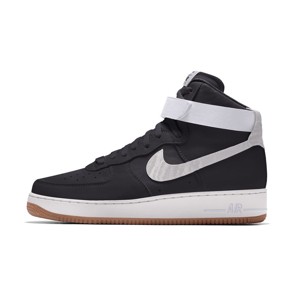 Air Force 1 High By You Men's Custom Shoes - Black - Leather