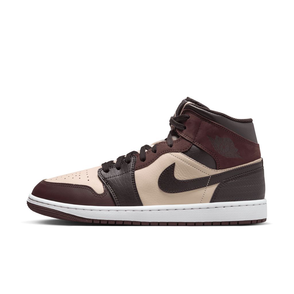 Air Jordan 1 Mid SE Men's Shoes - Brown - Leather