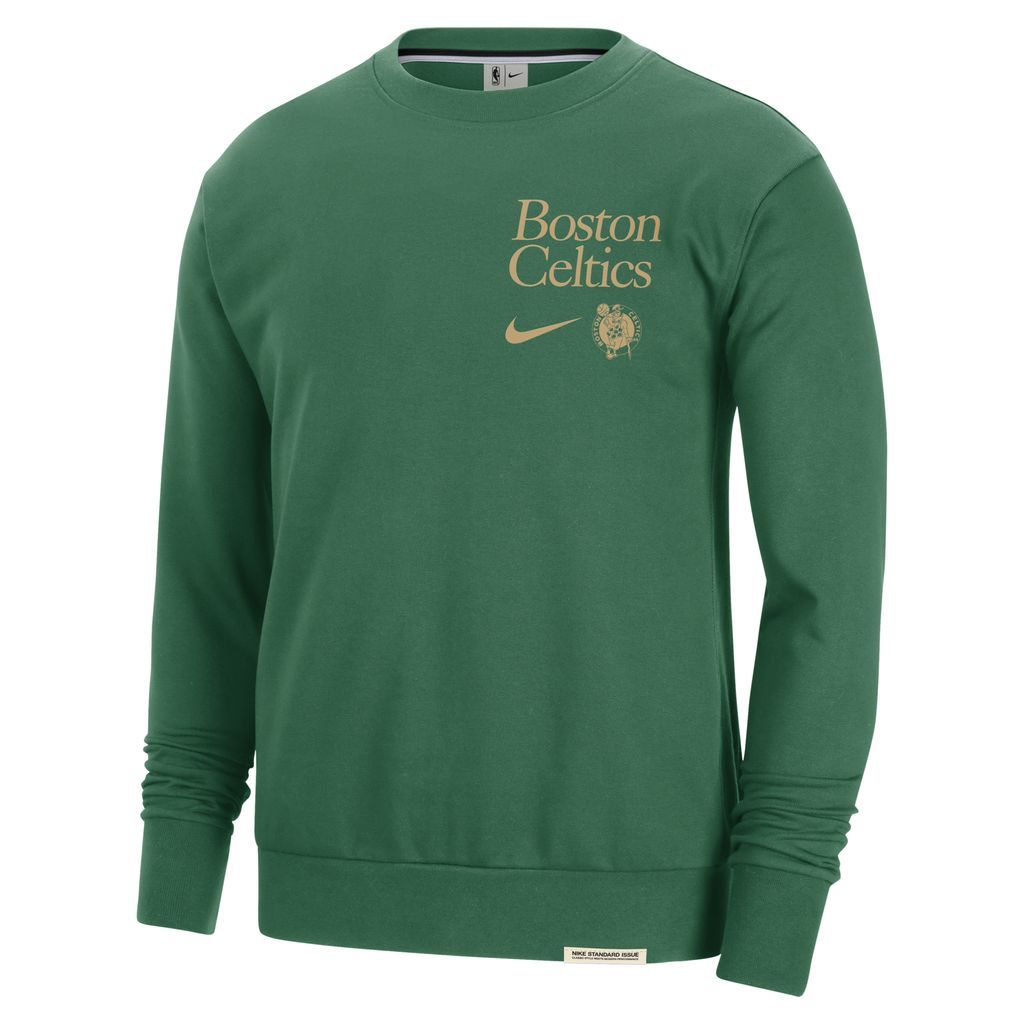 Boston Celtics Standard Issue Men's Nike Dri-FIT NBA Crew-Neck Sweatshirt - Green - Polyester