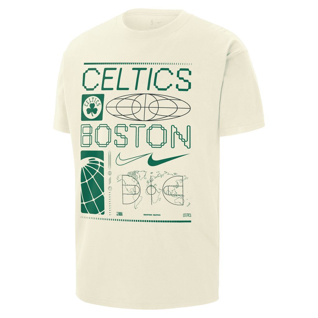 Boston Celtics Men's Nike NBA Max90 T-Shirt - White - Cotton