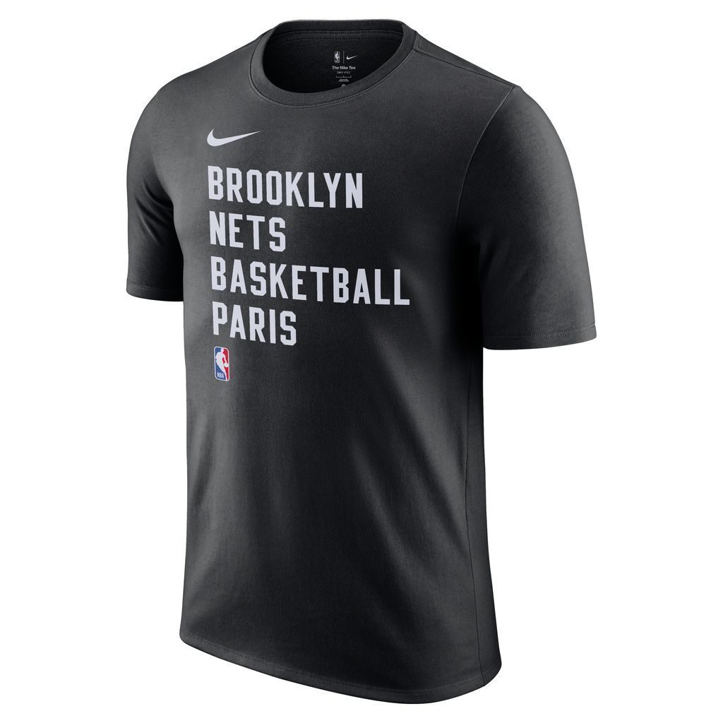 Brooklyn Nets Essential Men's Nike Dri-FIT NBA T-Shirt - Black - Polyester