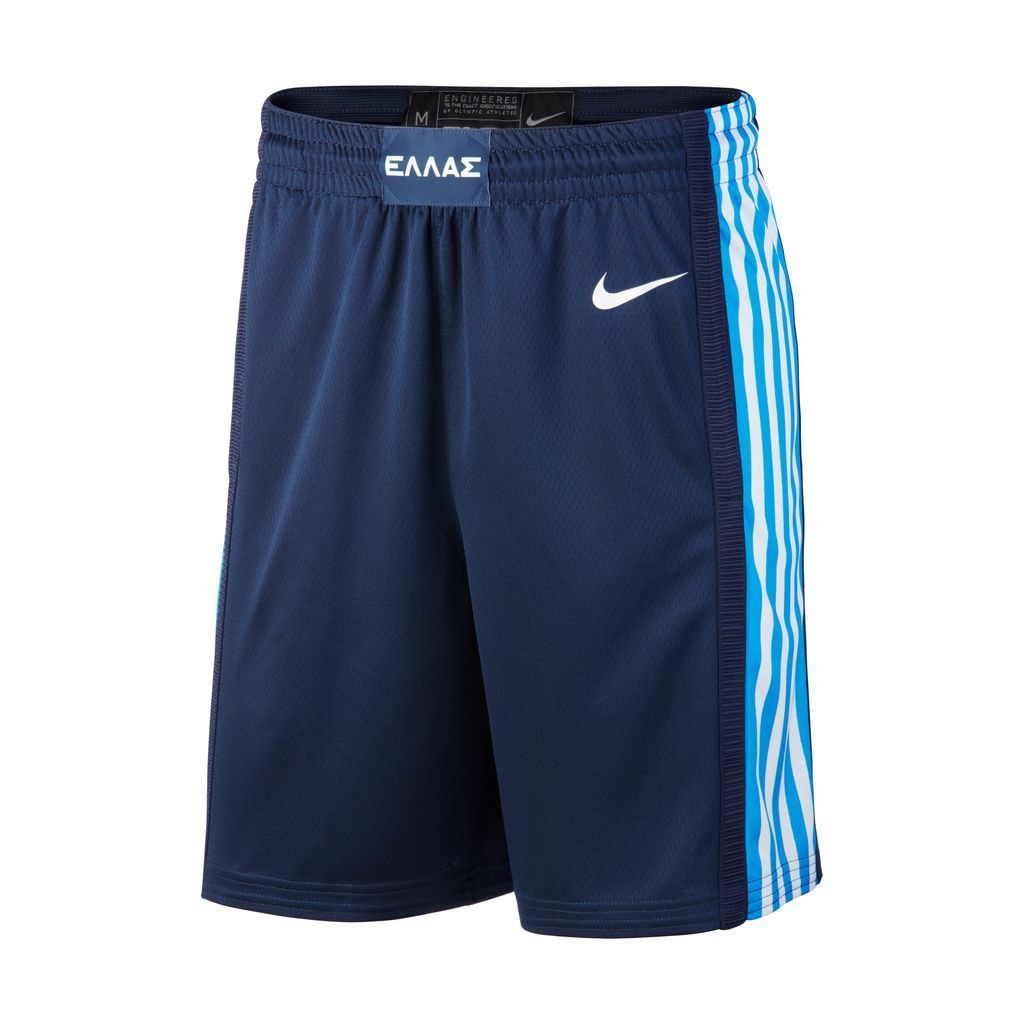 Greece Nike (Road) Limited Men's Basketball Shorts - Blue - Polyester