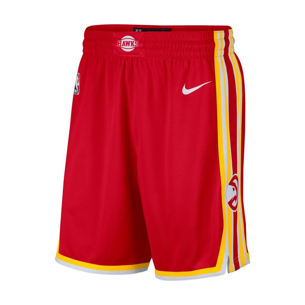 Hawks Icon Edition 2020 Men's Nike NBA Swingman Shorts - Red - Polyester