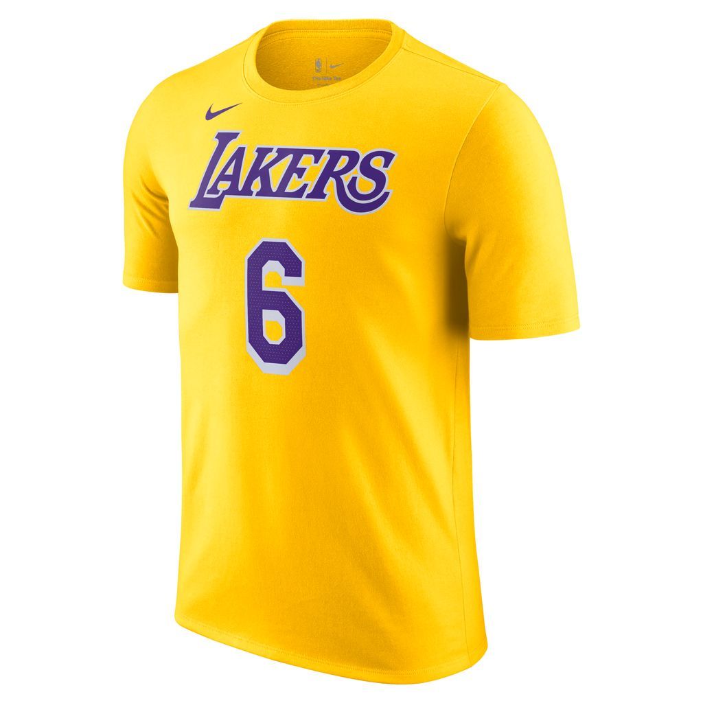 Los Angeles Lakers Men's Nike NBA T-Shirt - Yellow - Cotton